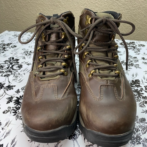 * Ozark Trail 7.5 Men's Bronte II Mid Waterproof Hiking Boots brown rugged - Picture 6 of 8